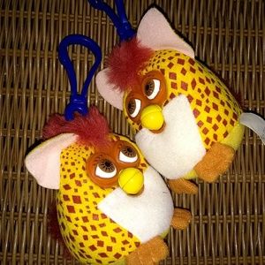 Furby plush best friend keychains 2000